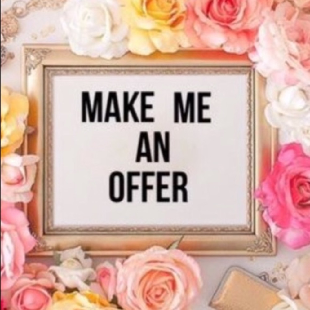 Almost everything in my closet is negotiable!